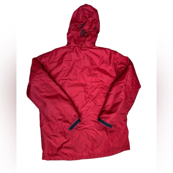 Y2K Vintage GAP men’s oversized red hooded pullover Jacket size small - Picture 8 of 15